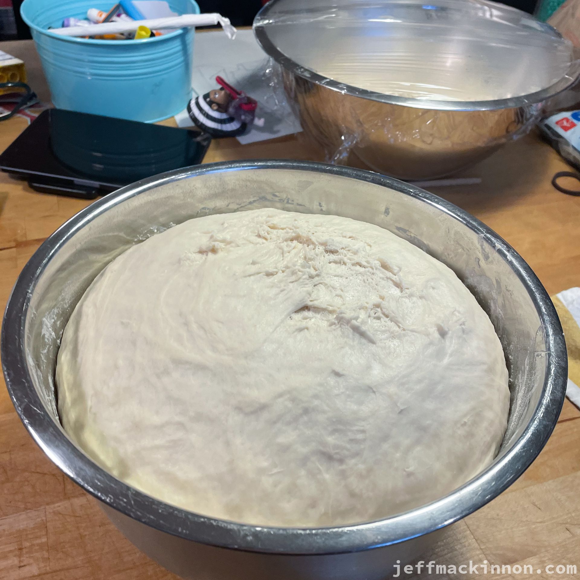 Bread after rising.