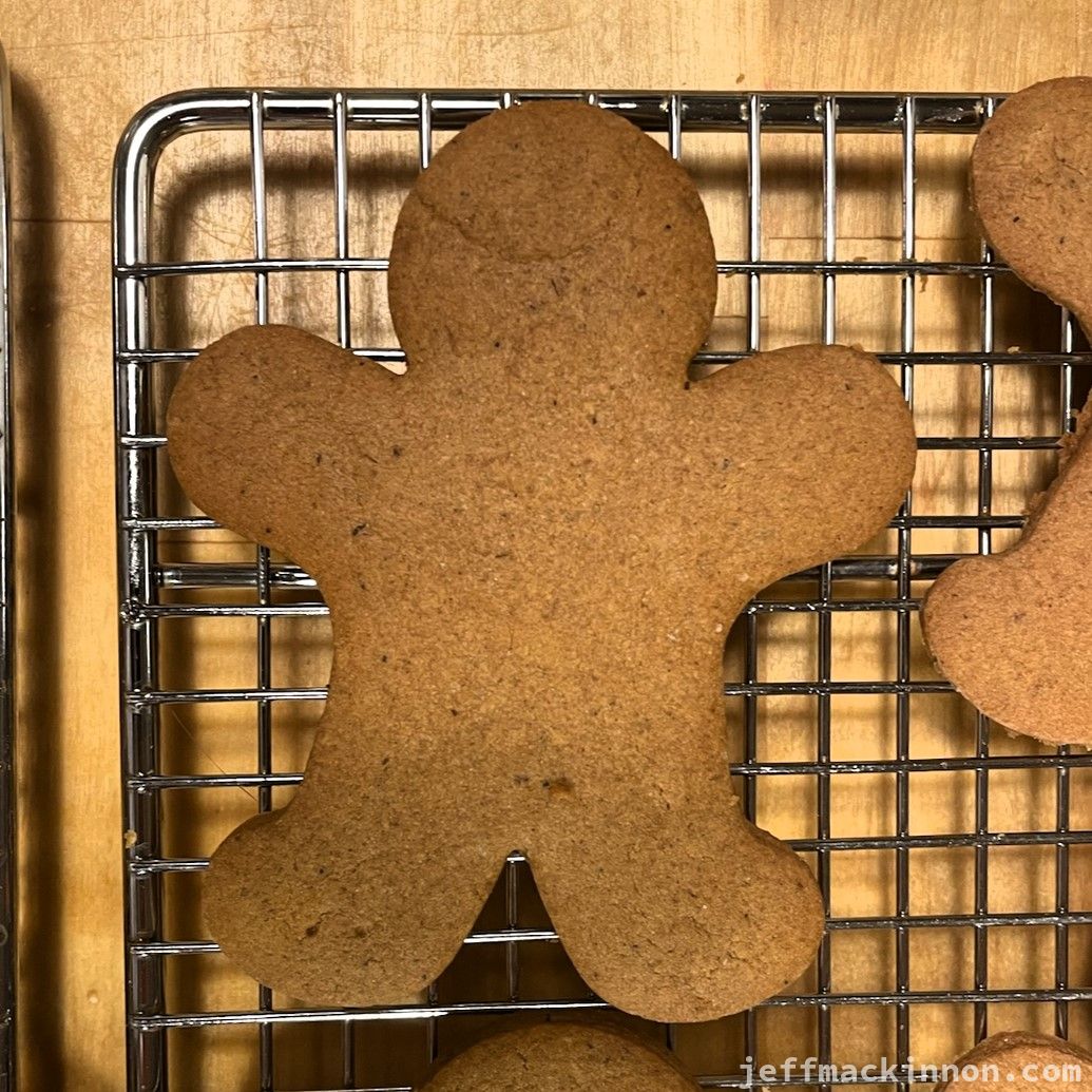 gingerbread man ready for decorating.