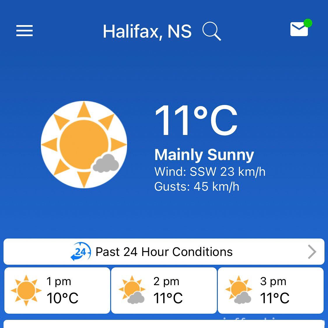 Weather screenshot