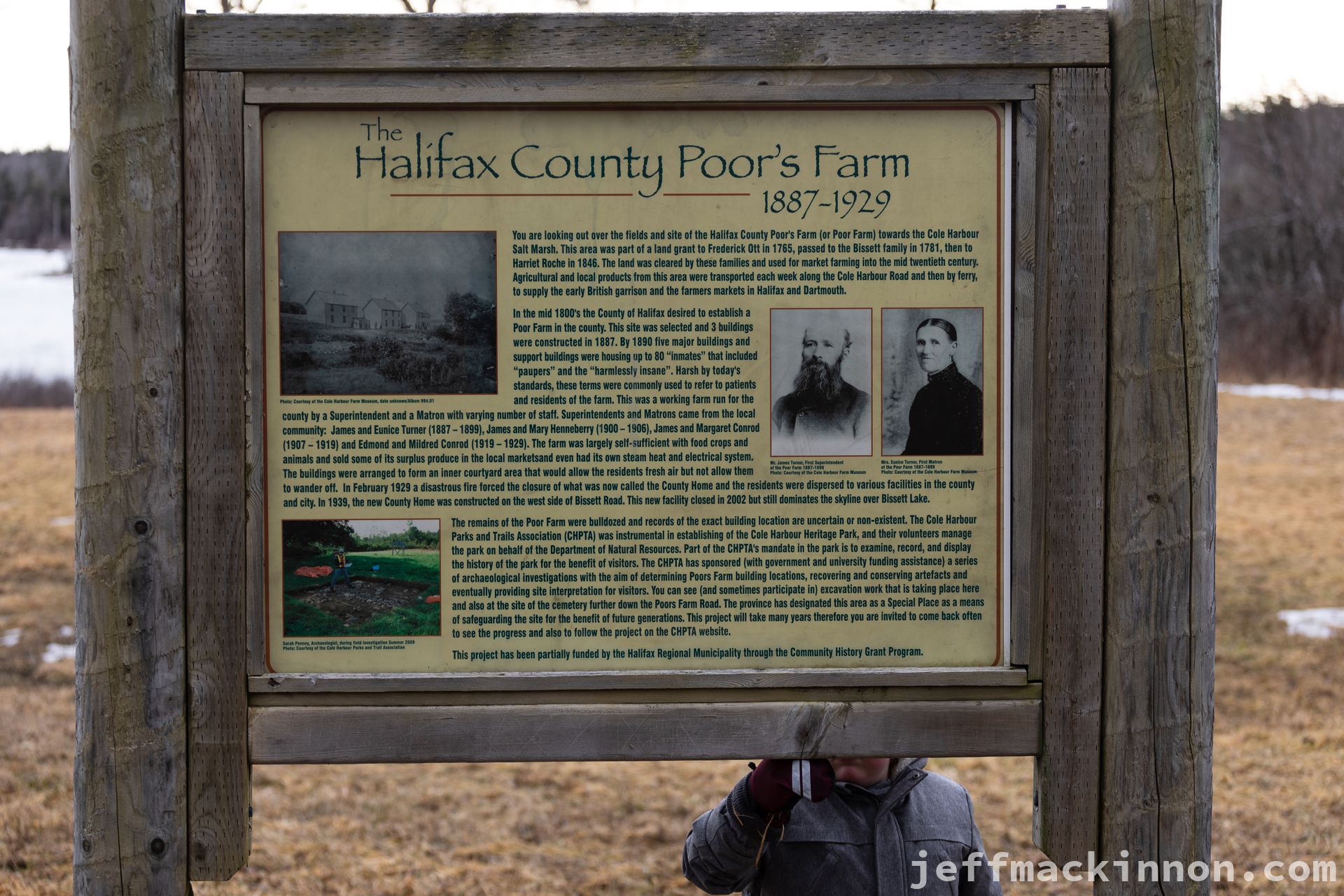 Interpretative Panel at the Heritage Park
