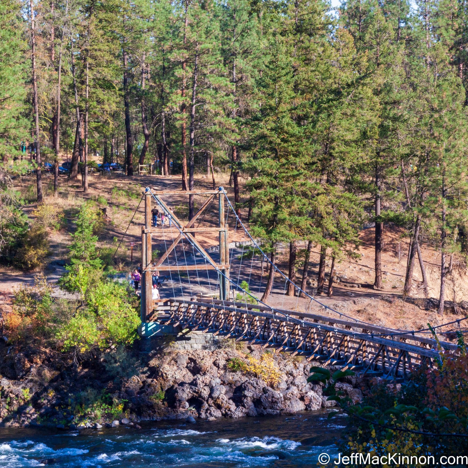 Bridge over a river.
